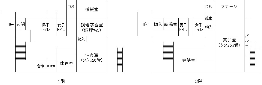 御堂会館　平面図