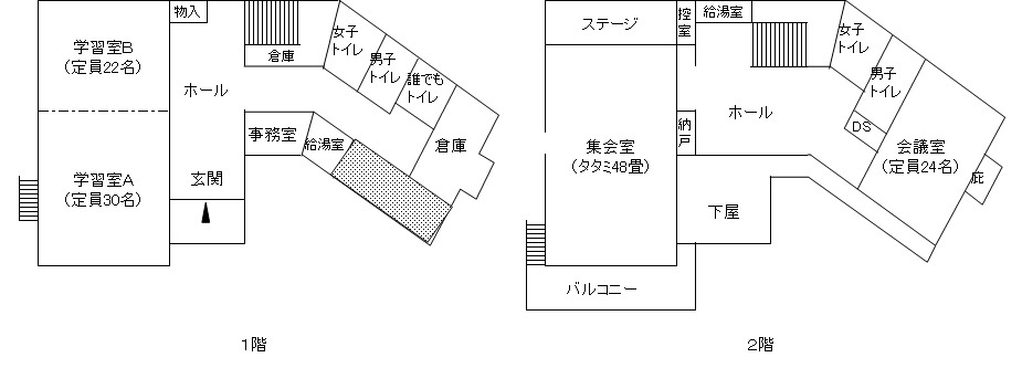 千代里会館　平面図