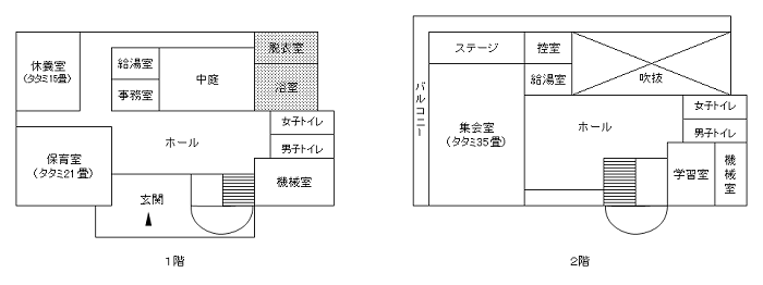 楓ヶ原会館　平面図