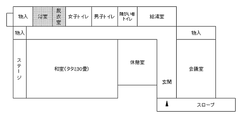 代継会館　平面図