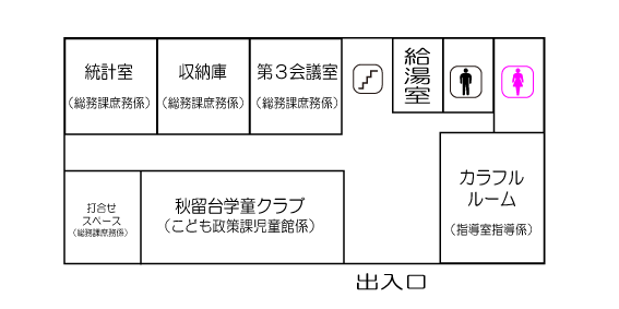 別館1階配置図