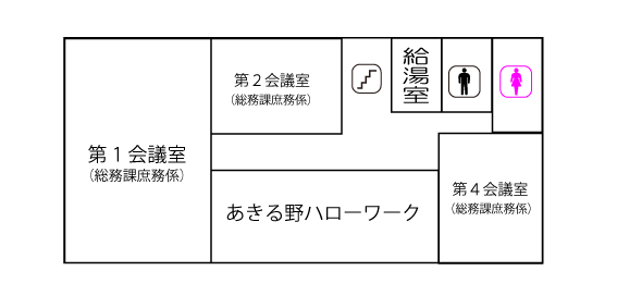 別館3階配置図