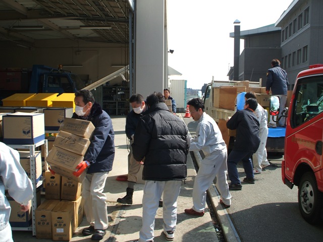 栗原市の避難所での活動