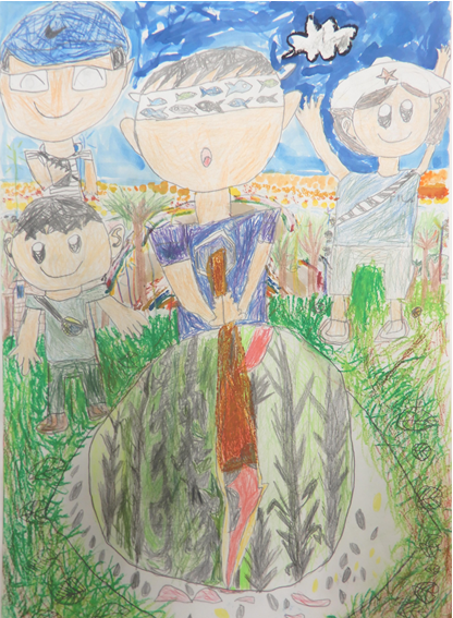家庭の日　絵画　優秀賞3