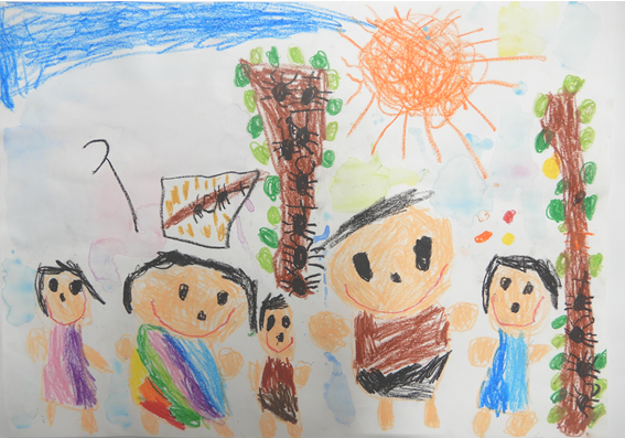 家庭の日　絵画　優秀賞4