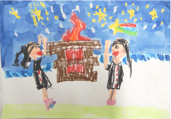 家庭の日　絵画　優秀賞8