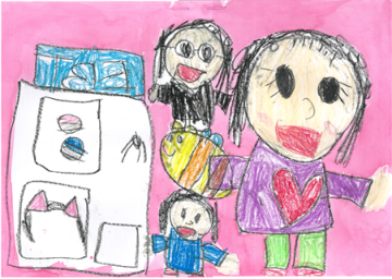 家庭の日　絵画　優秀賞